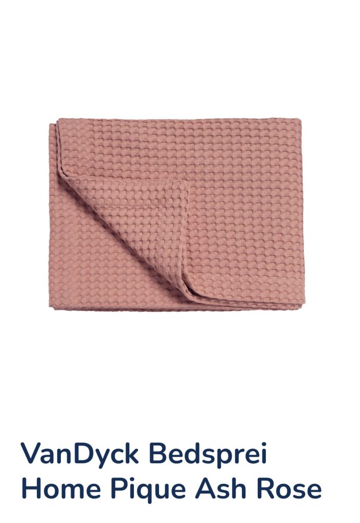 VanDyck Home Pique Bedsprei Ash Rose