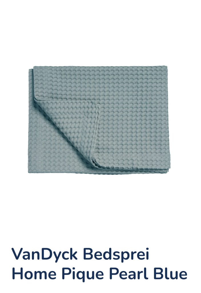 VanDyck Home Pique Bedsprei Pearl Blue